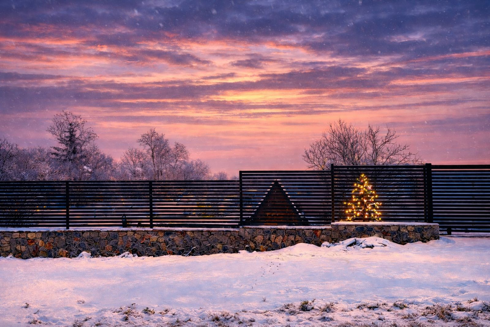 Panoramic view from gate
