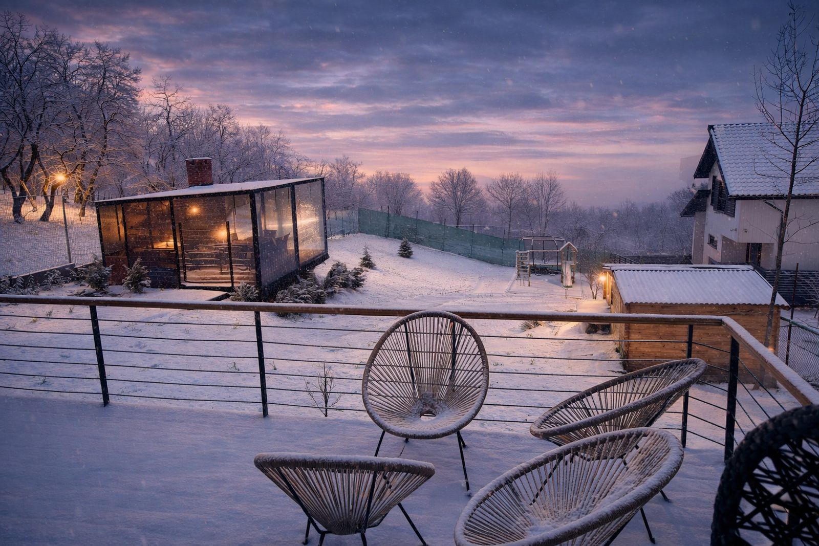 Gazebo view from cabin deck